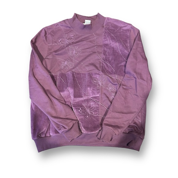 Alfred Dunner Tops - [Alfred Dunner] Patchwork Turtleneck Sweatshirt